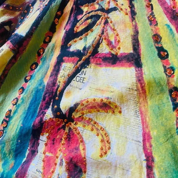 COPY - Girl Pearl Earring Pleated Skirt Sequin Floral 2 S - Picture 2 of 16